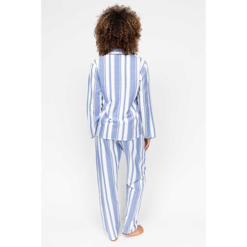 Cyberjammies Blue Stripe Long Sleeve Pyjama Top image number 1